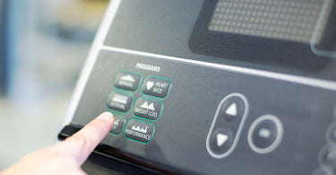 Display van Loopband met verschillende programa's