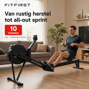 FitFirst AirRower – Roeitrainer met Luchtweerstand