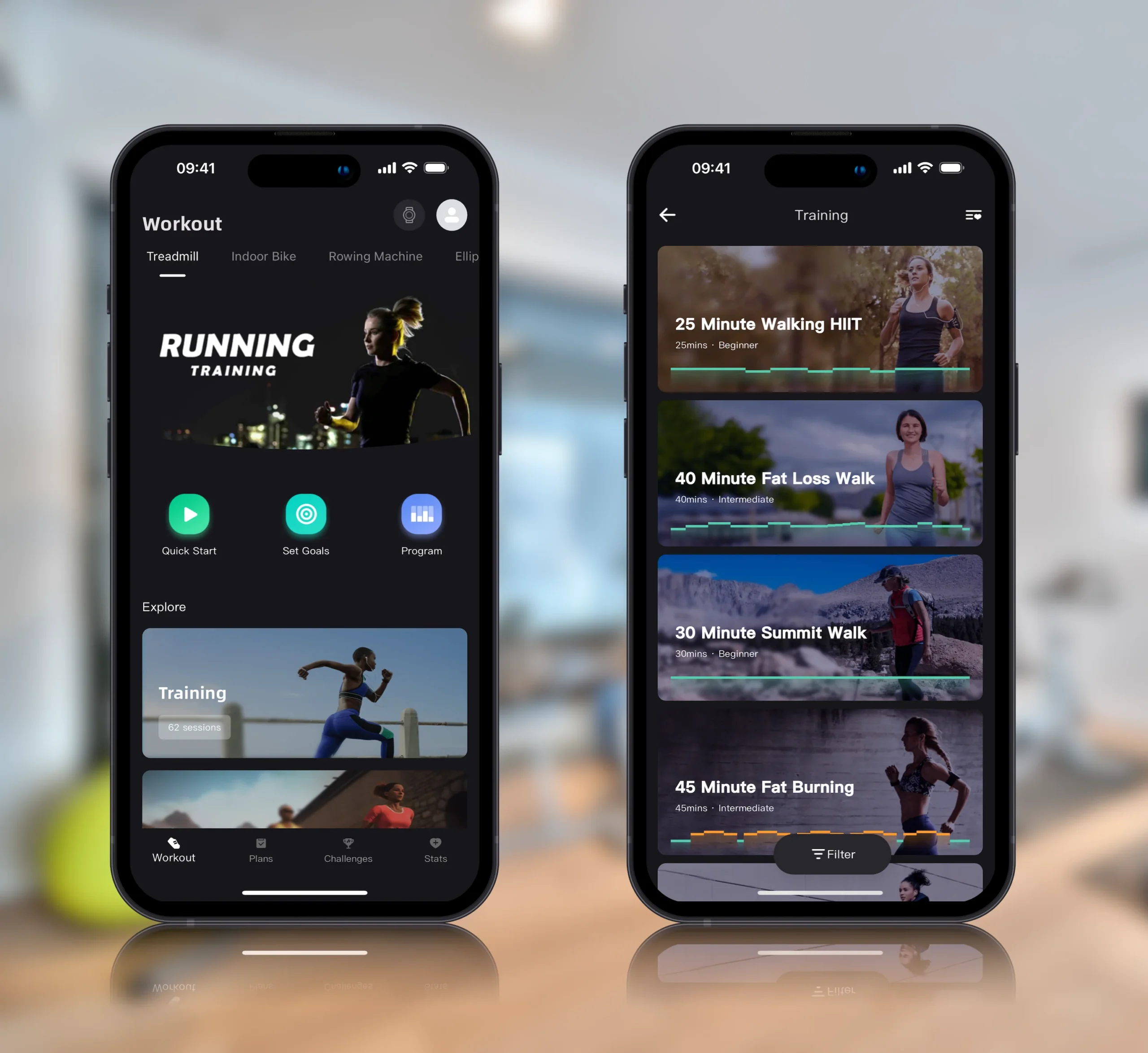 Trainingsapp en speaker